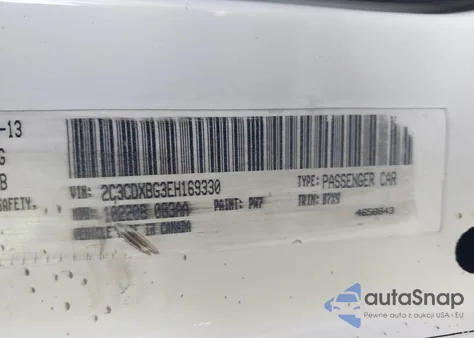 2014 Dodge Charger Se z USA, uszkodzony, nr VIN 2C3CDXBG3EH169330